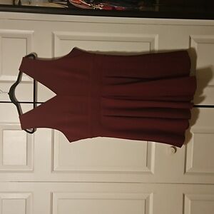 Burgundy dress
